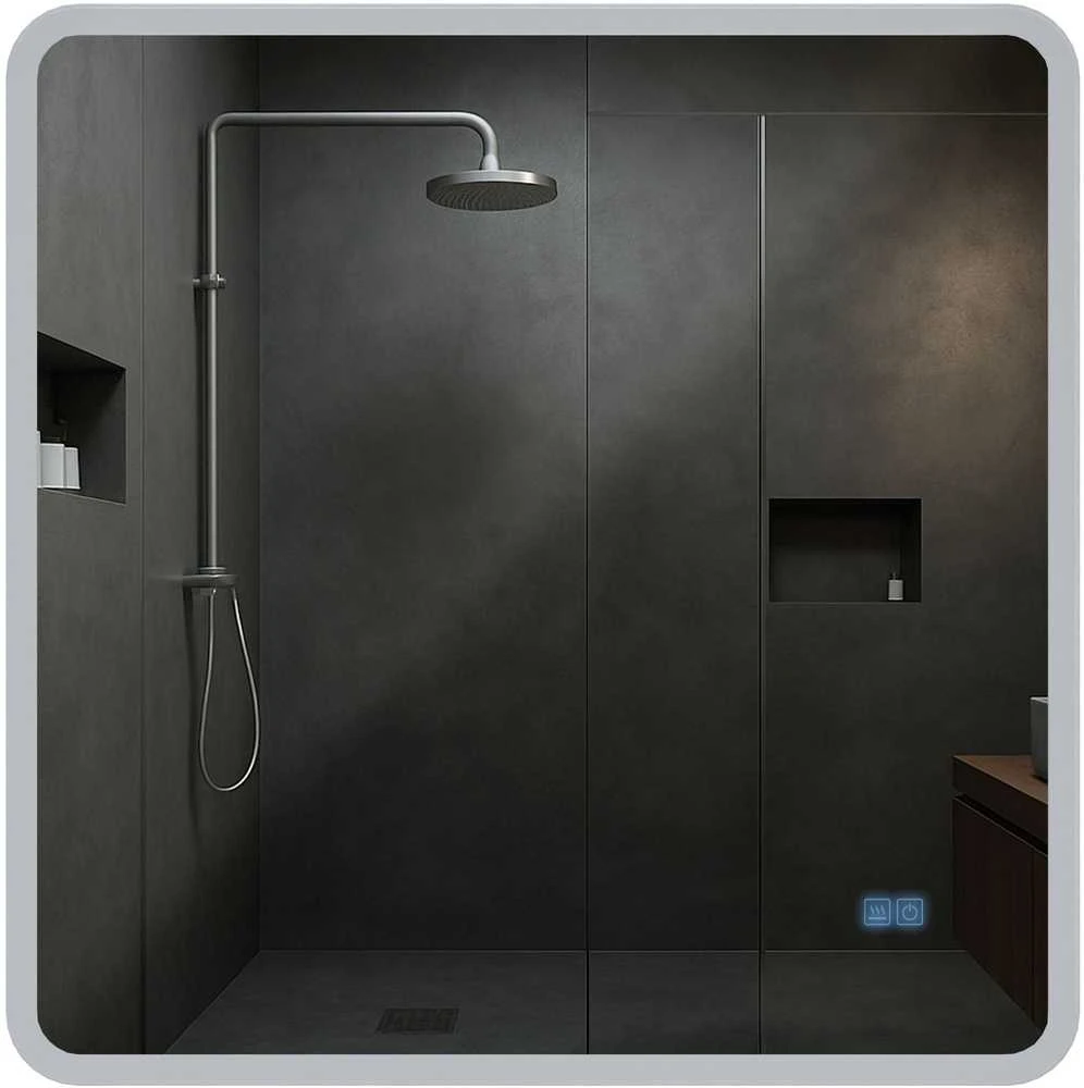 Vonios veidrodis Jericho 80x80 su „Bluetooth“