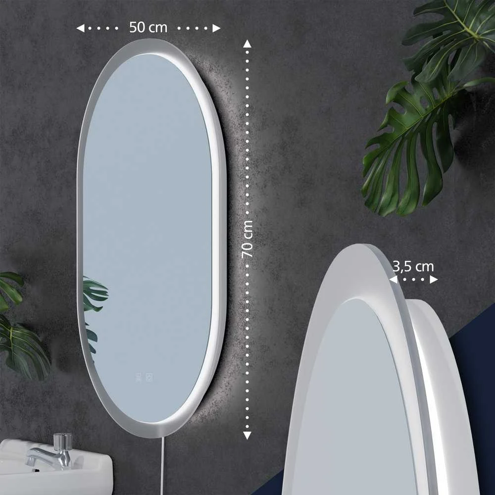 Vonios veidrodis Karishma 70x50 be Bluetooth