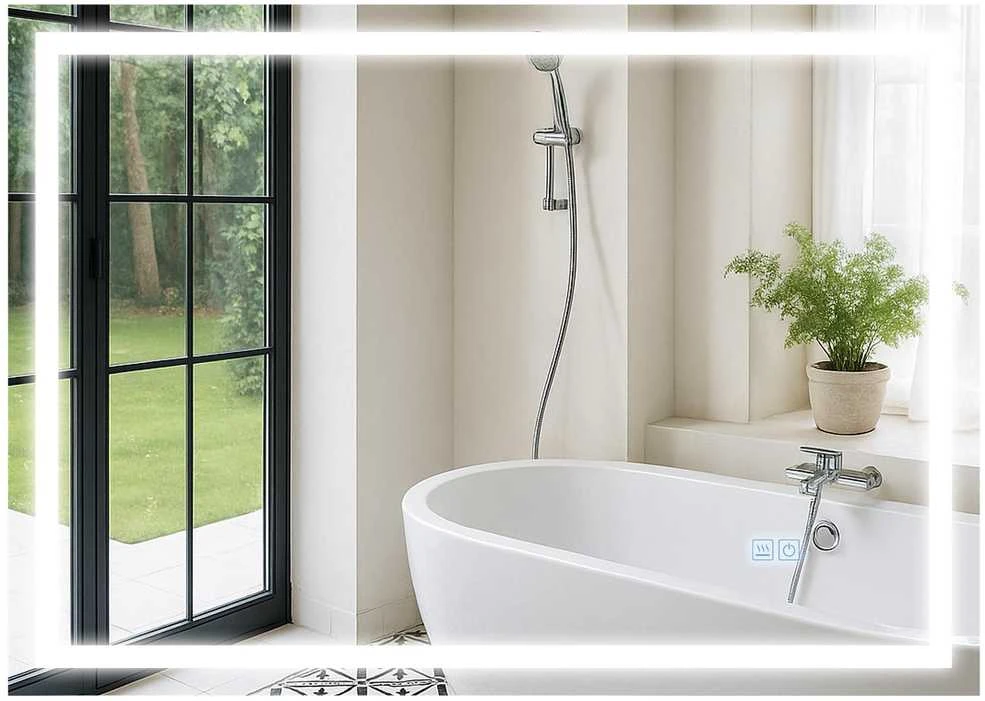 Vonios veidrodis Jaffrey 50x70 be Bluetooth