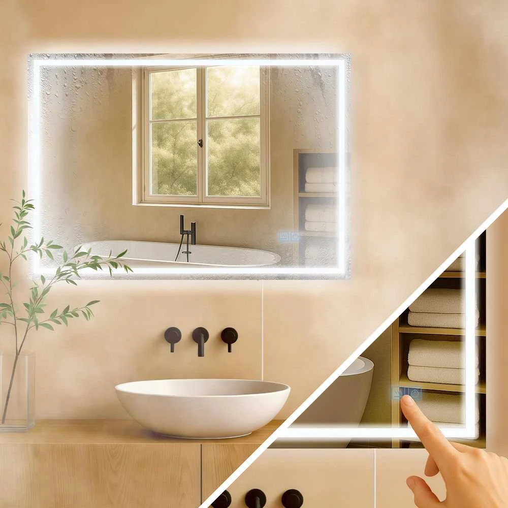 Vonios veidrodis Jaffrey 50x70 be Bluetooth