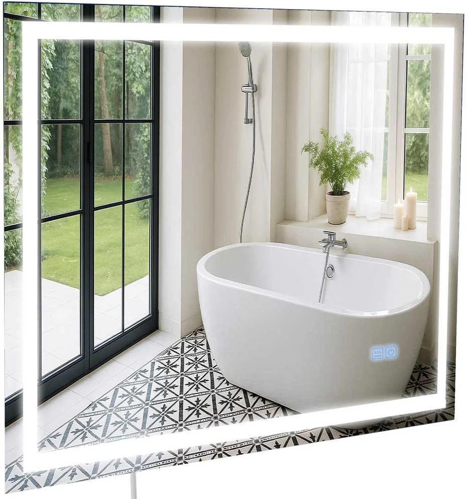 Vonios veidrodis Jaffrey 50x70 su „Bluetooth“