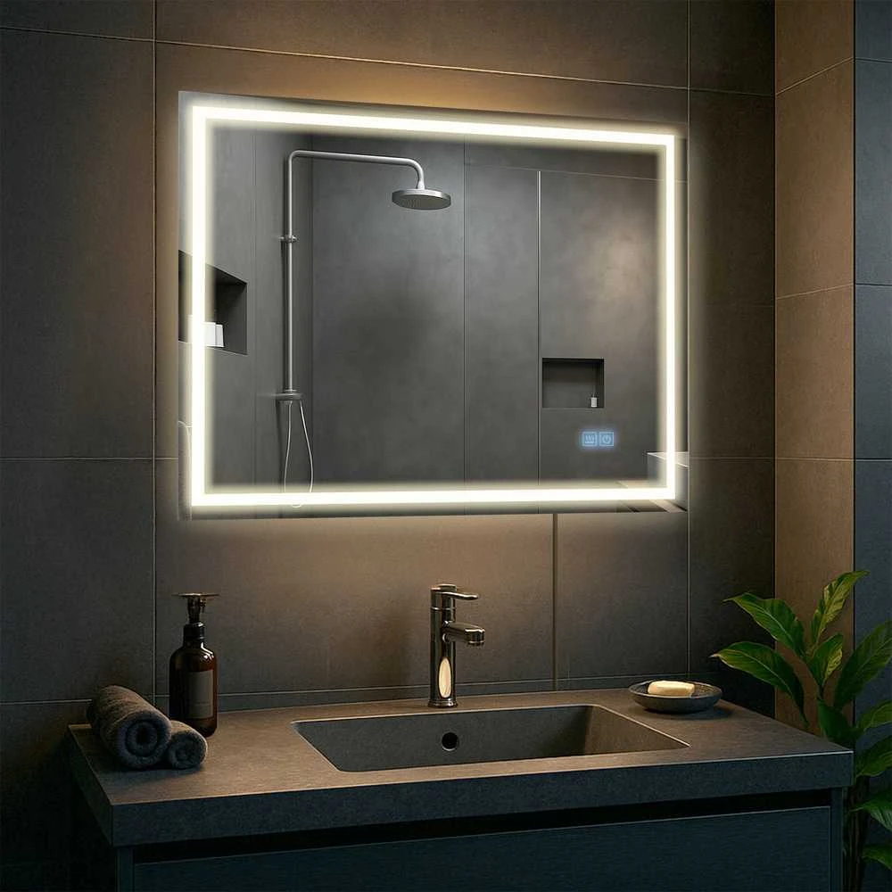Vonios veidrodis Jaffrey 60x80 su „Bluetooth“