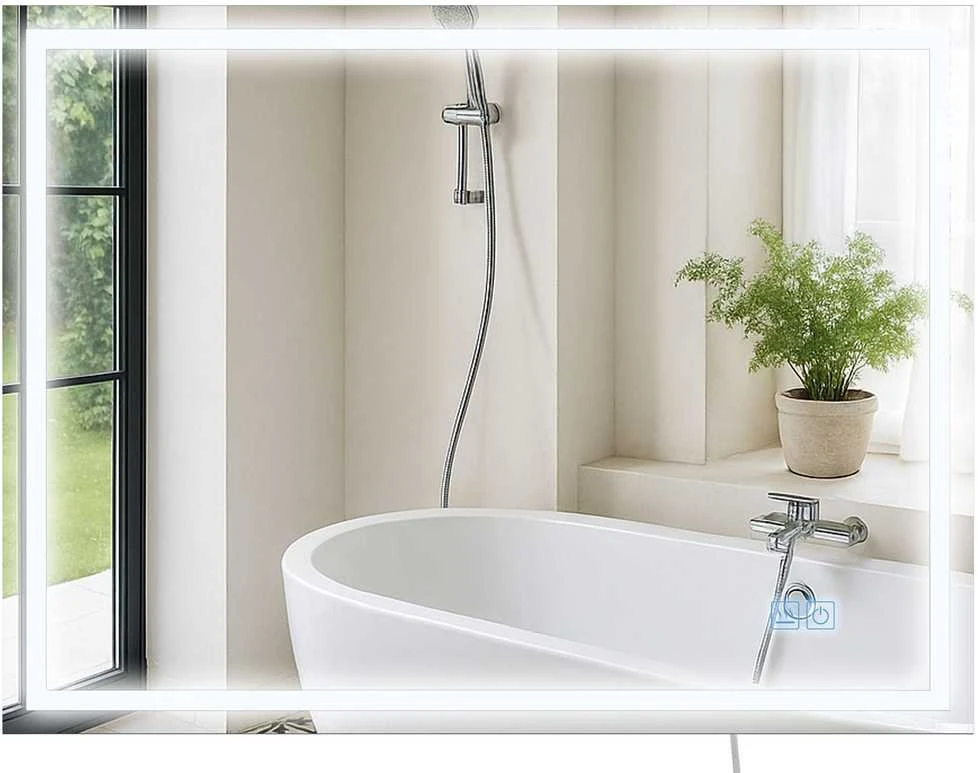 Vonios veidrodis Jaffrey 60x80 su „Bluetooth“