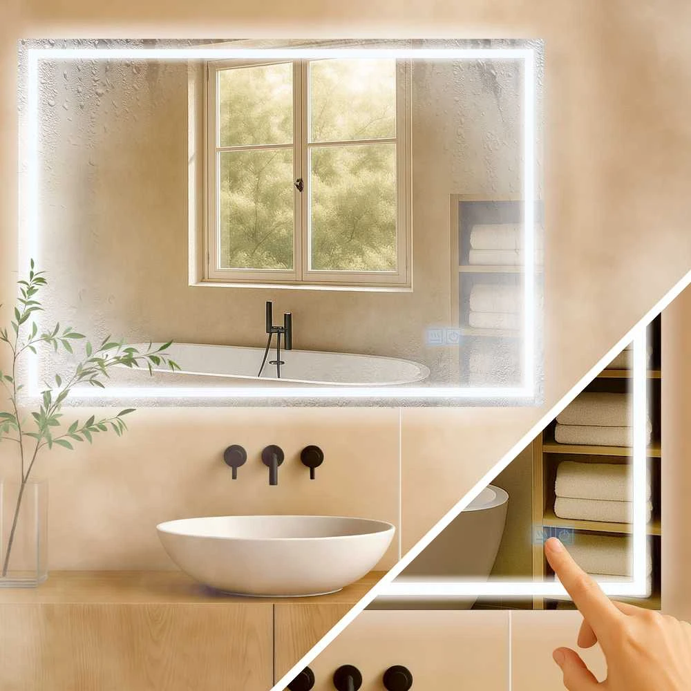 Vonios veidrodis Jaffrey 70x100 be Bluetooth