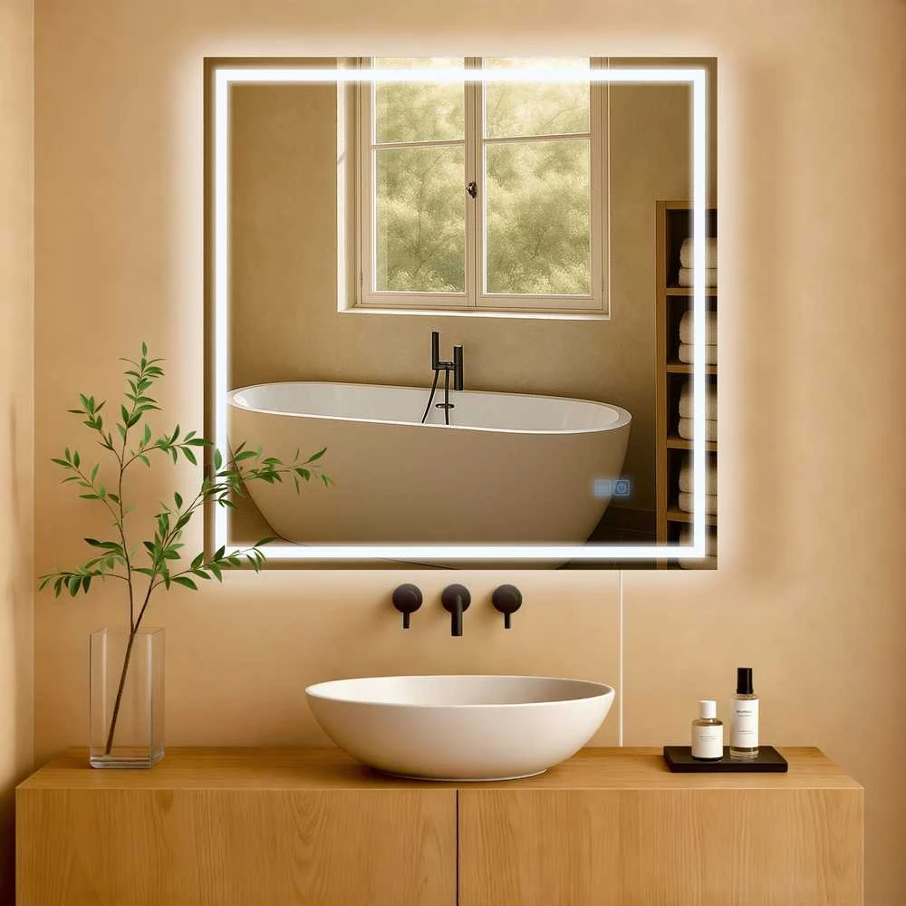 Vonios veidrodis Jaffrey 80x80 be Bluetooth