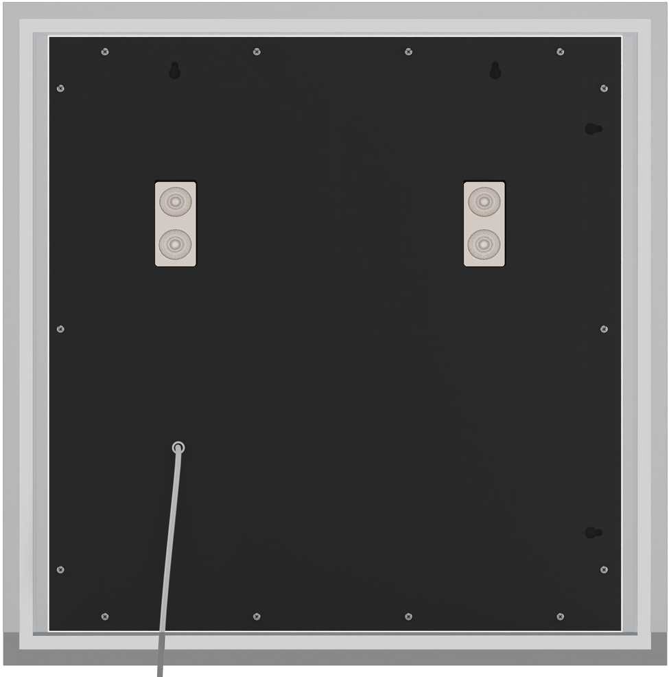 Vonios veidrodis Jaffrey 80x80 su „Bluetooth“
