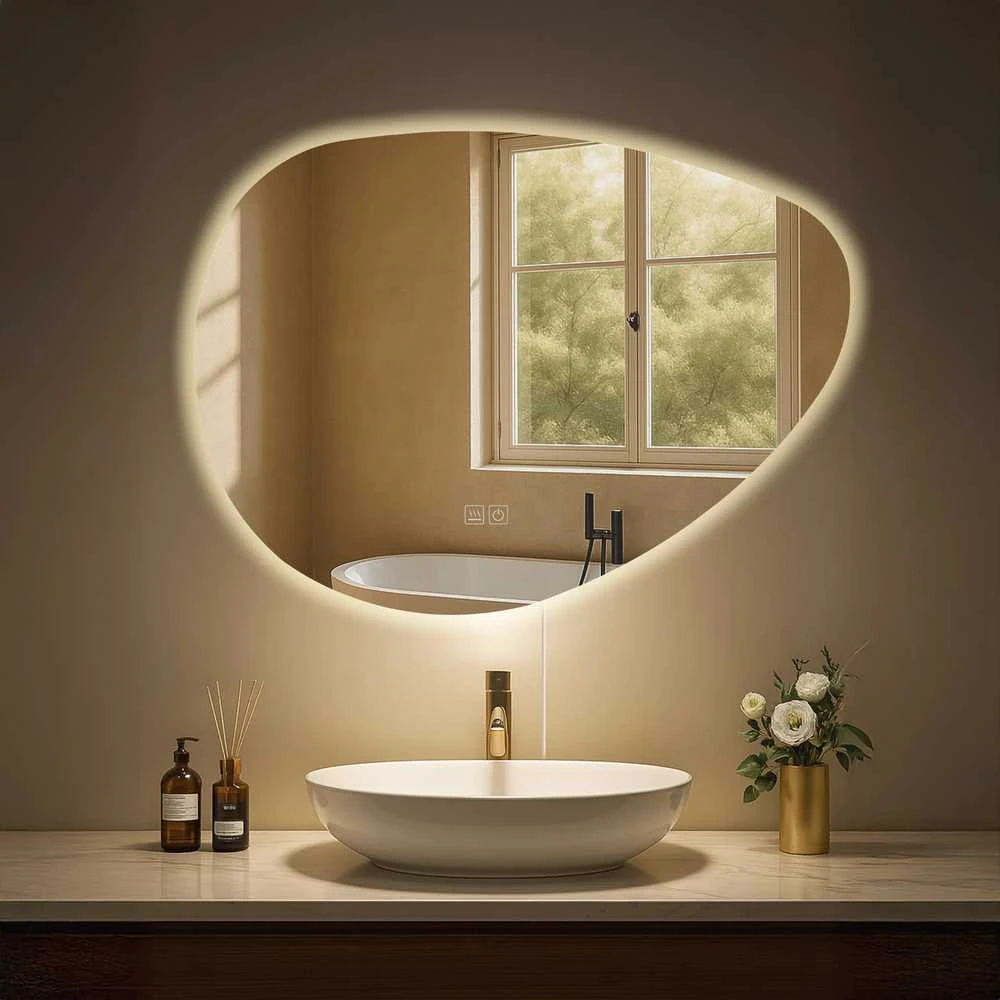 Vonios veidrodis Almafie 65x75 su „Bluetooth“