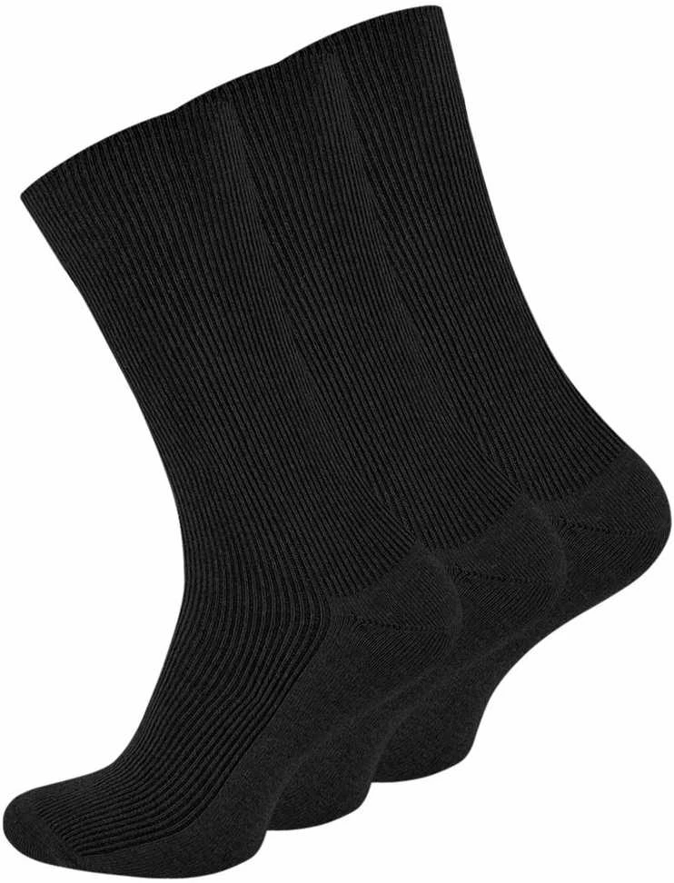 100% medvilninės kojinės vyrams Clark Crown Cotton 2182, juodos, 3 poros