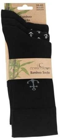 Bambukinės kojinės vyrams Clark Crown Bamboo 2130, 3 poros, juodos