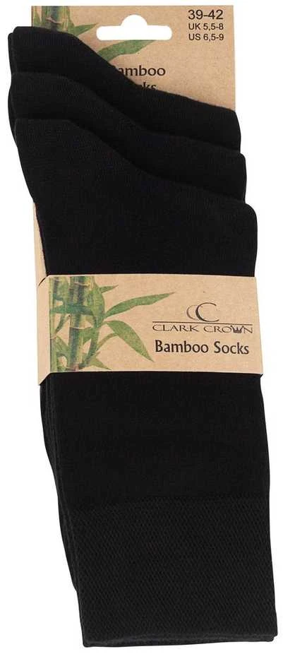 Bambukinės kojinės vyrams Clark Crown Bamboo 2130, 3 poros, juodos
