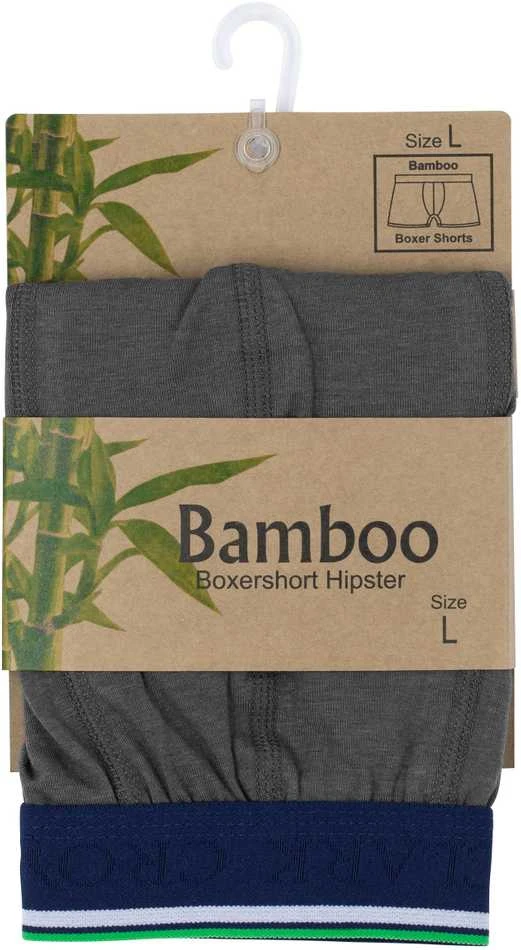Bambukiniai apatiniai vyrams Clark Crown 1015 Bamboo Boxershort hipster, pilki