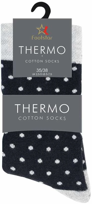 Frotinės termo kojinės moterims Footstar Thermo 60003, juodos (3 poros)