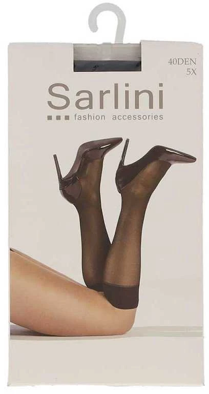 Ilgos kojinaitės moterims Sarlini, juodos, 20 DEN (5 poros)
