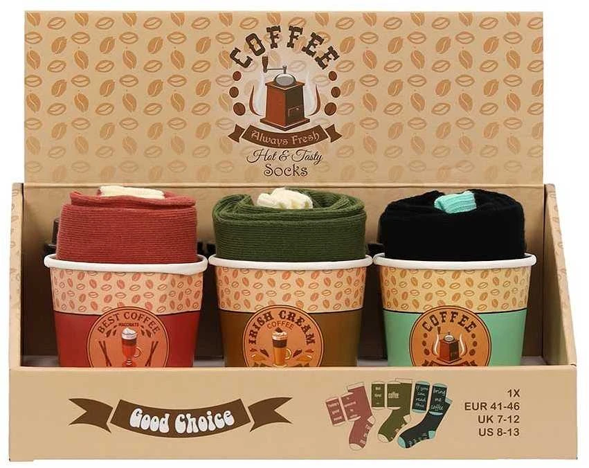 Kojinės vyrams kavos puodelyje Apollo Coffee socks, always fresh