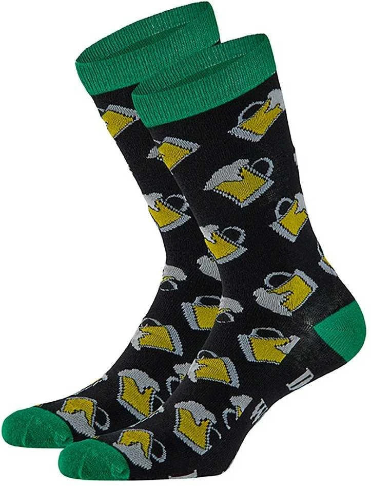 Kojinės vyrams skardinėje Beer socks Don’t worry beer happy, juoda/žalia42-47