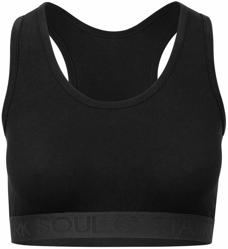 Medvilninė sportinė liemenėlė moterims Stark Soul Tender Cotton 5123, juoda