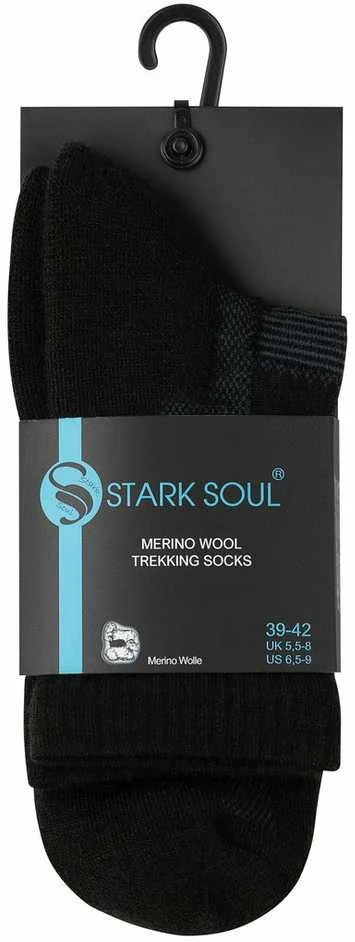 Merino vilnos žygio kojinės Stark Soul 2153, juodos