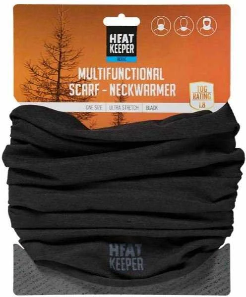 Multifunkcinė galvos ir kaklo mova Heat Keeper, juoda