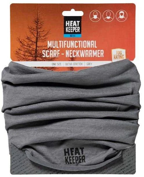 Multifunkcinė galvos ir kaklo mova Heat Keeper, šviesiai pilka