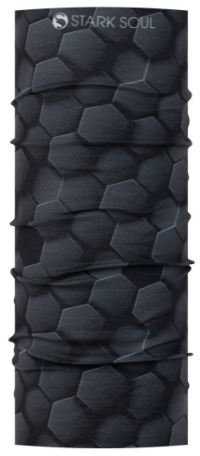 Multifunkcinė galvos ir kaklo mova Stark Soul HONEYCOMB unisex, juoda