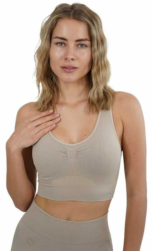 Sportinė liemenėlė moterims Stark Soul® seamless microfiber sport bustier 5119, beige