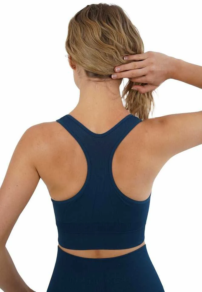 Sportinė liemenėlė moterims Stark Soul® seamless microfiber sport bustier 5119, mėlyna
