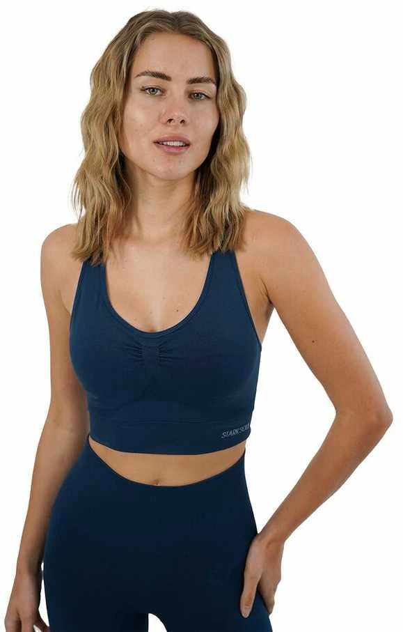 Sportinė liemenėlė moterims Stark Soul® seamless microfiber sport bustier 5119, mėlyna