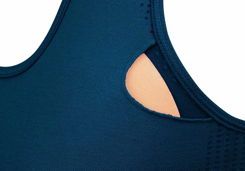 Sportinė liemenėlė moterims STARK SOUL seamless microfiber sport bustier su pakietinimu 5130, mėlyna