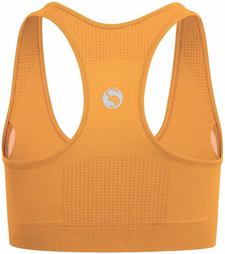 Sportinė liemenėlė moterims STARK SOUL seamless microfiber sport bustier su pakietinimu 5130, oranžinė