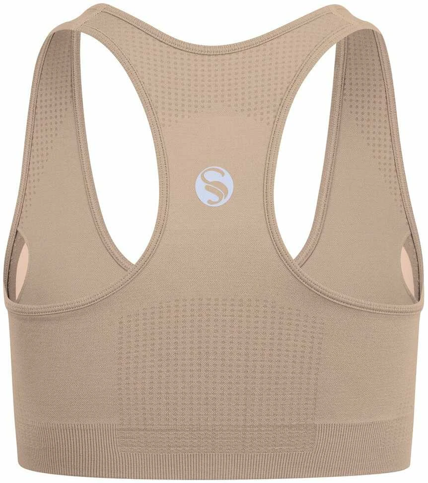 Sportinė liemenėlė moterims STARK SOUL seamless microfiber sport bustier su pakietinimu 5130, smėlio
