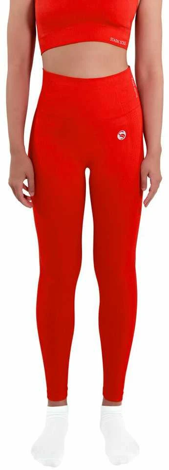 Sportinės tamprės moterims Stark Soul® women high waist sport leggings 5129, raudonos