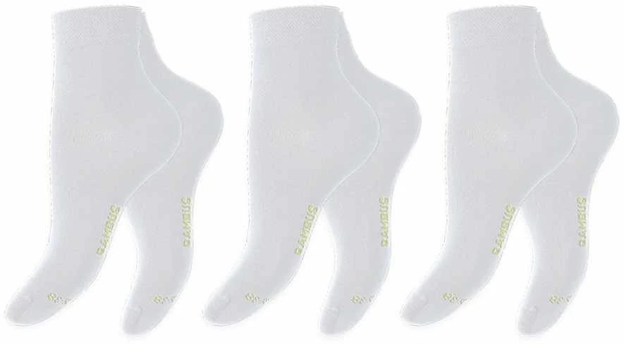 Trumpos bambukinės kojinės moterims Footstar 69611, baltos, 3 poros
