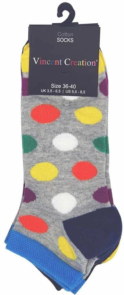 Trumpos kojinės moterims Vincent Creation Dots 4064, 4 poros