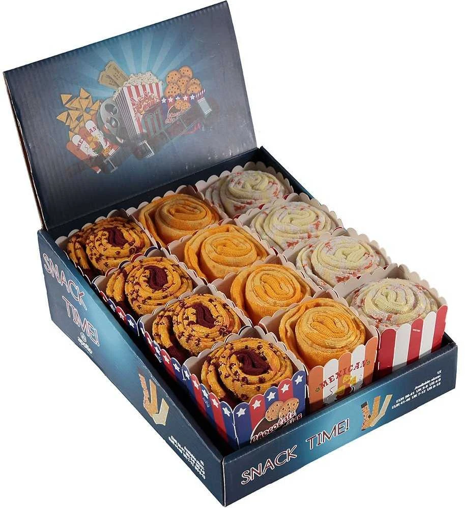 Unisex Kojinės dovanų dėžutėje Snack Time Socks Chocolade Chip Cookies (d. 36-41)