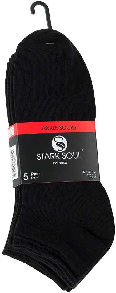 Unisex trumpos kojinės Stark Soul 2131, 5 poros, juodos