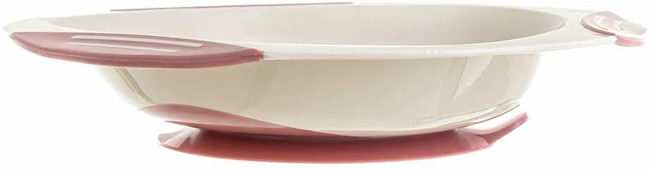 Albis Akuku dubenėlis limpančiu dugnu ir neslystančiais kraštais, beige/pink, A0525