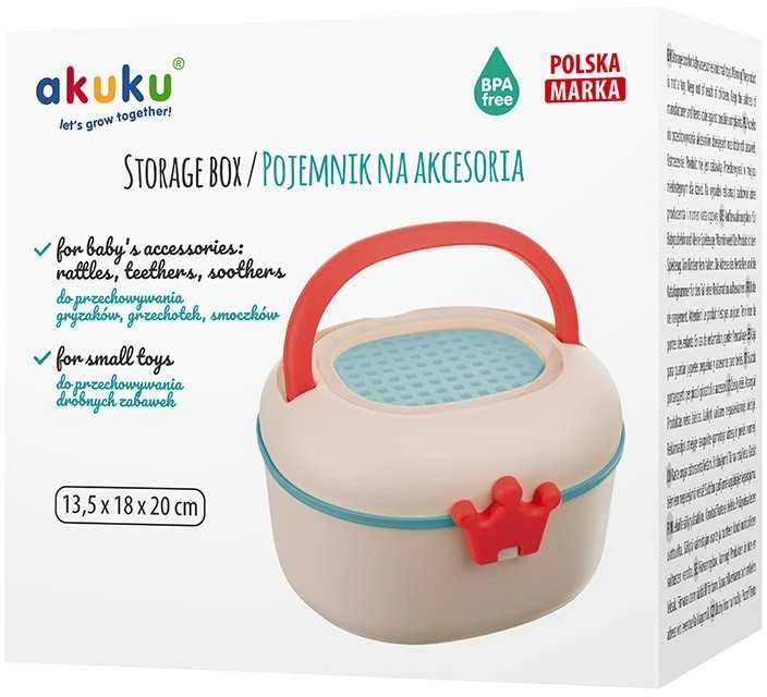 AKUKU dėžutė barškučiams, kramtukams ir kitiems smulkiems aksesuarams, A0538