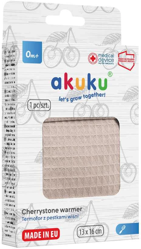 Albis AKUKU A0633 Vyšnių pagalvėlė Hot Pad 13x16 cm smėlio spalvos