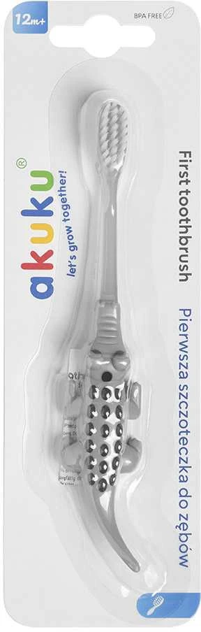 Zeller Akuku dantų šepetėlis, pilkas krokodilas, A0682