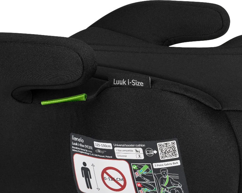 Automobilinė kėdutė Lionelo Luuk i-Size Juodas