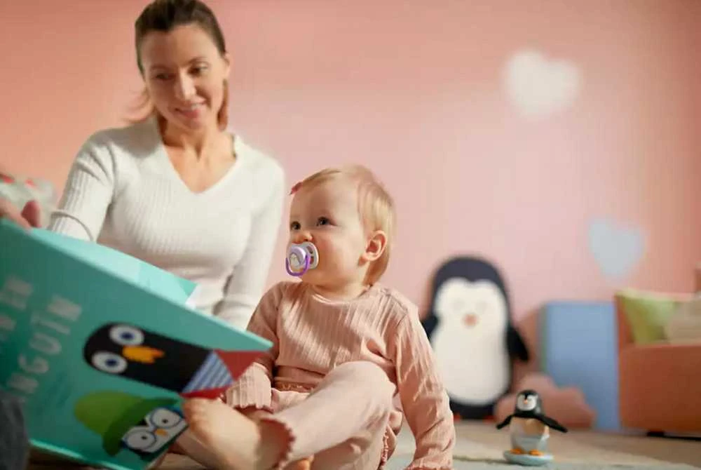Philips AVENT SCF080/06 Čiulptukas Ultra Air Animals 0-6M Mergaitė Paukštis/Pingvinas