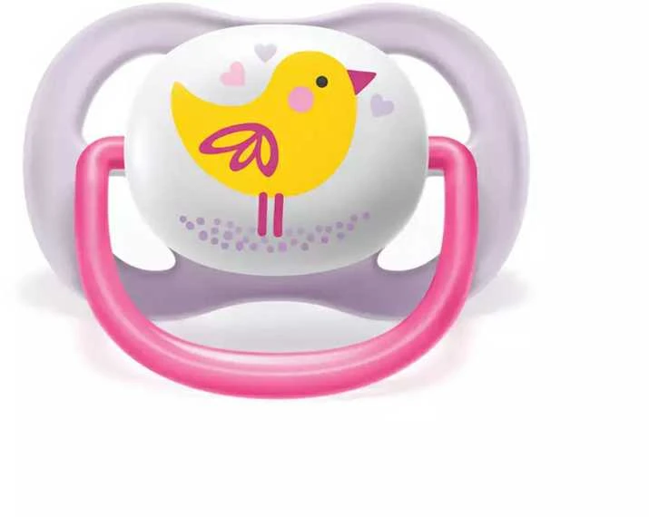 Philips AVENT SCF080/06 Čiulptukas Ultra Air Animals 0-6M Mergaitė Paukštis/Pingvinas