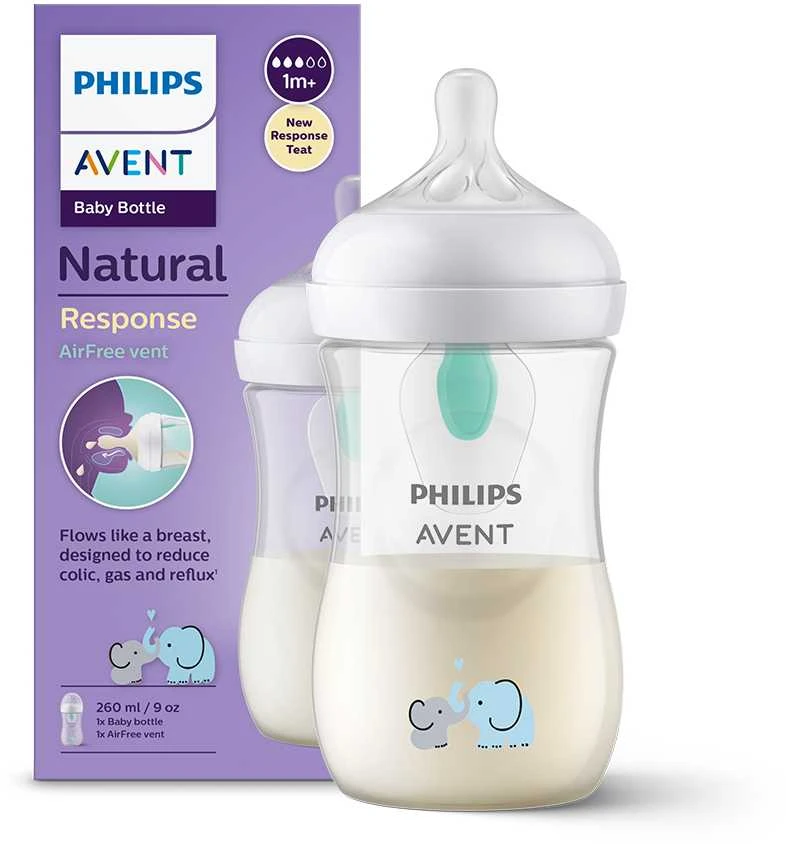 Philips AVENT SCY673/81 Buteliukas Natural Responsive dekoras 260 ml
