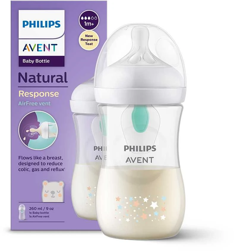 Philips AVENT SCY673/82 Buteliukas Natural Responsive dekoras 260 ml