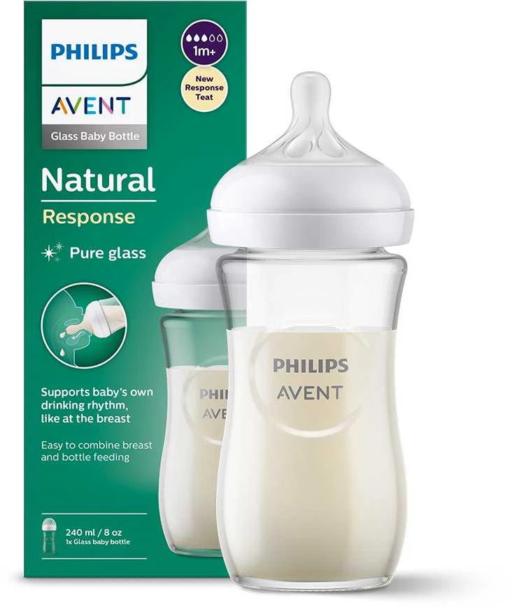 Philips AVENT SCY933/01 Reaguojantis natūralaus stiklo buteliukas 240 ml