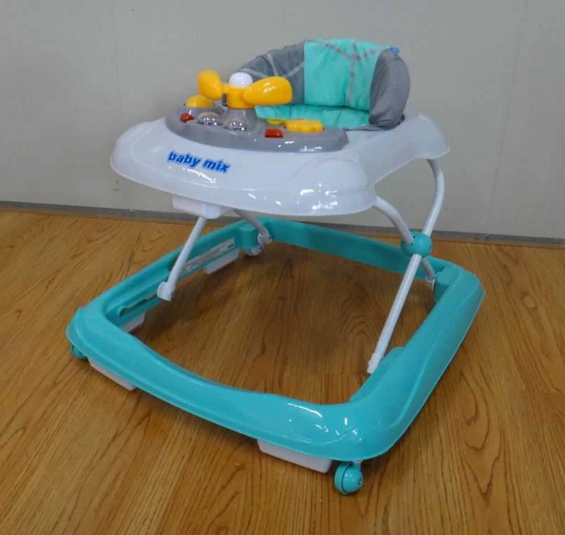 BABY MIX OSK-J-888E Walker garso skydelis, mėtų pilka 39122