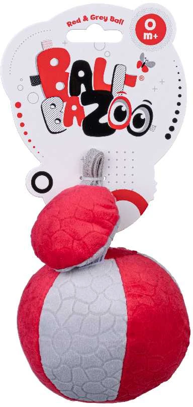 BALIBAZOO BB 80304 kamuolys raudonas-pilkas