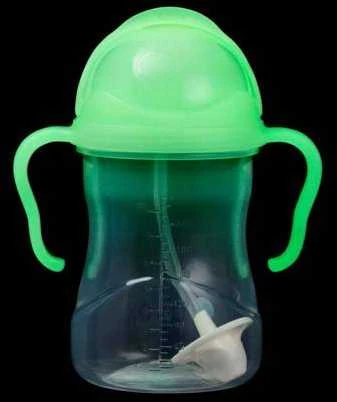 B.BOX 200232 Vandens butelis su šiaudeliu 240 ml švytėjimas