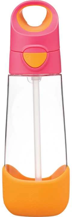 B.BOX BB00221 Tritan vandens butelis su šiaudeliu 600 ml braškių kokteilis