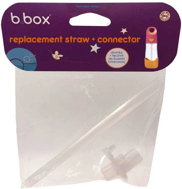 B.BOX BB00340SET Šiaudelių rinkinys su jungtimi tritano buteliukui 450 ml